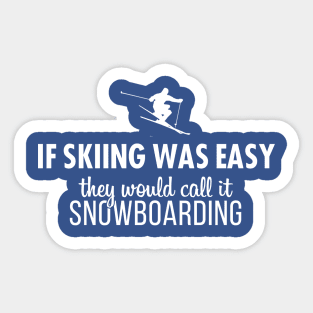 SKIING Sticker